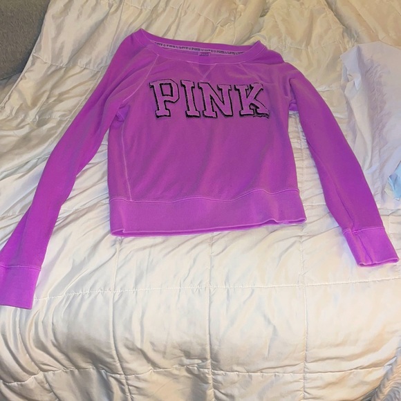 PINK Victoria's Secret Tops - 🍇PINK hood less sweatshirt 🍇